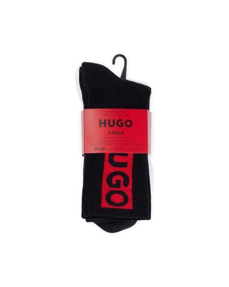  Calcetines Hombre HUGO Multicolor 50501970 3P QS LOGO DESIGN CC