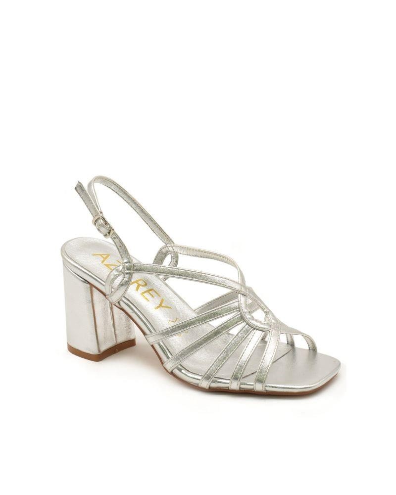 Sandalias Fiesta Mulher Azarey Prata 459H103M
