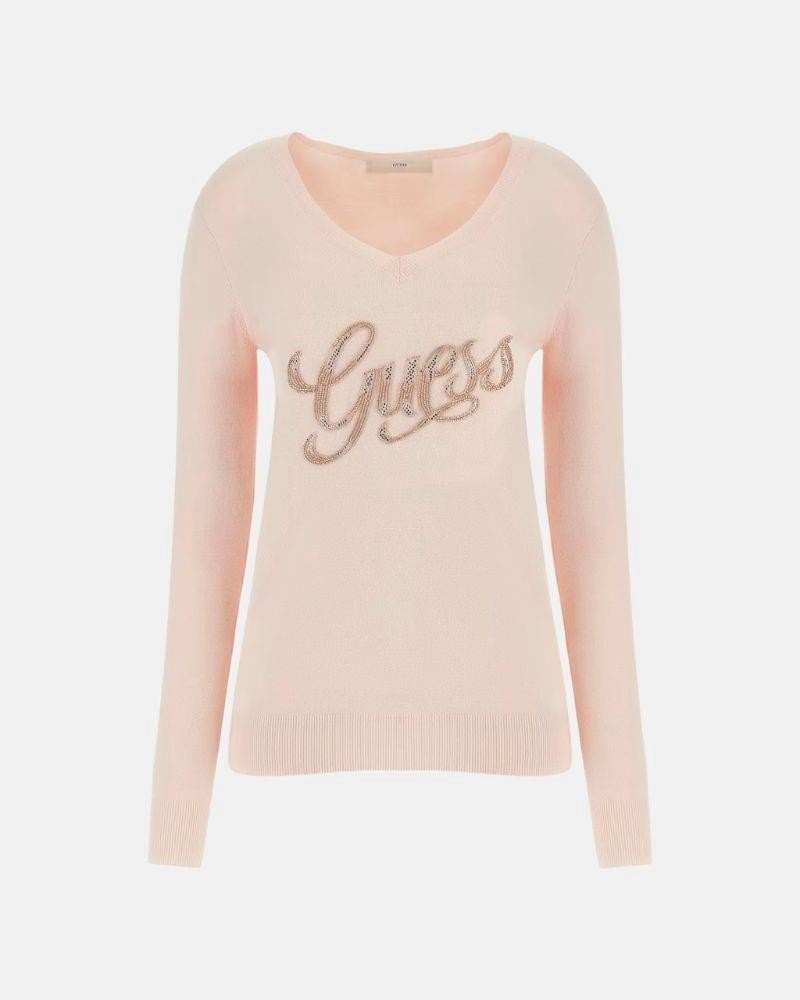 T-shirt manga comprida Mulher GUESS Rosa W4GR25 Z2NQ2