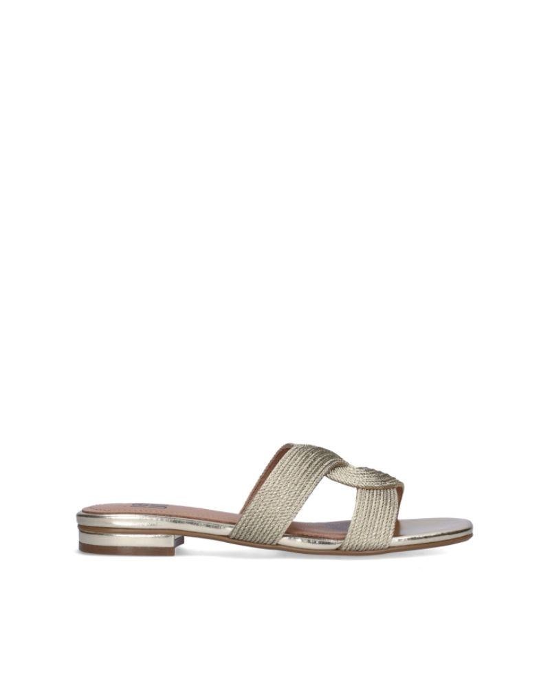 Sandalias Bibi Lou con tacón doradas, sofisticadas y elegantes